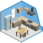 Kitchen millwork & joinery drawing